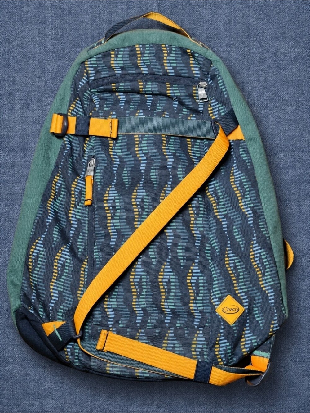 Chaco Radlands Day Backpack Scrap Navy 23L Laptop Hiking Travel Daypack EUC